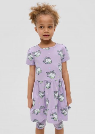 s.Oliver Kleid mit All-over-Print - lavendel
