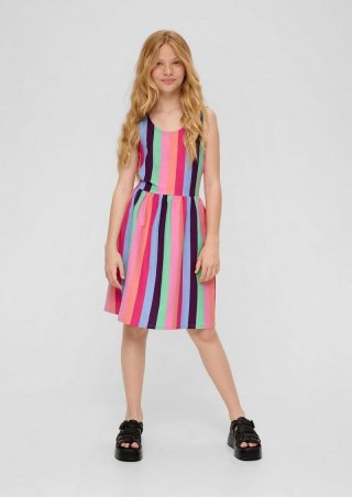 s.Oliver Kleid mit Streifen - pink