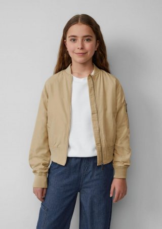 s.Oliver Blouson mit Zip-Details - sandstein