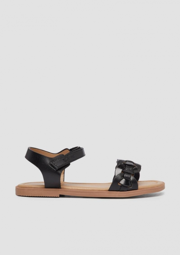 s.Oliver Sandalen mit Klettverschluss - schwarz