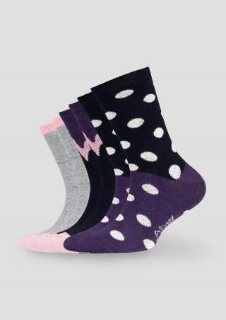 s.Oliver 3er-Pack Socken - lila