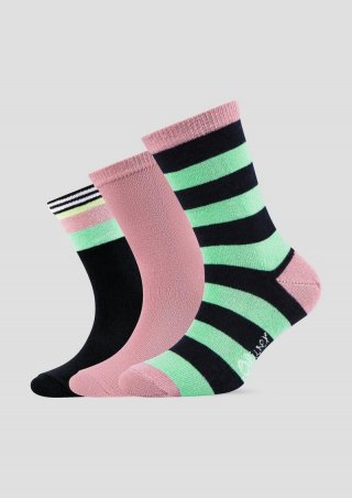 s.Oliver 3er-Pack Socken - rosa