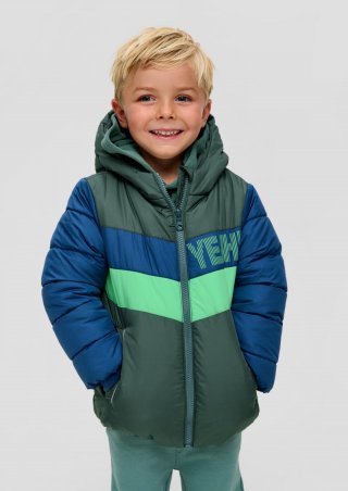 s.Oliver Steppjacke mit Fleece-Futter - petrol