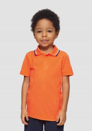 s.Oliver Poloshirt mit Kontrast-Details - orange