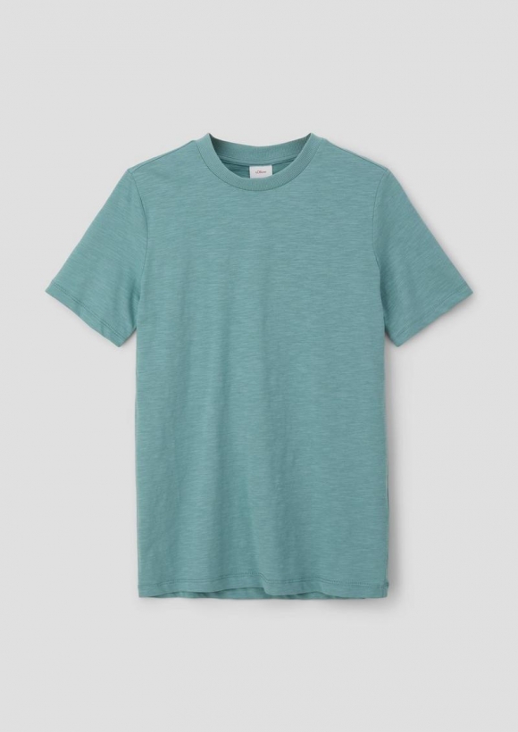 s.Oliver T-Shirt mit Rückenprint - helles petrol