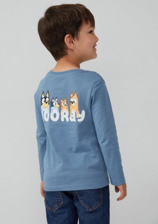 s.Oliver Longsleeve aus Baumwolle mit Bluey-Print® - blassblau