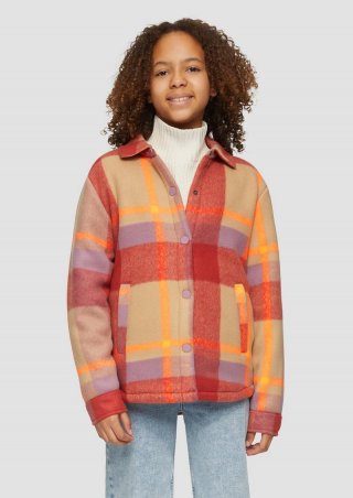s.Oliver Weiches Overshirt mit Teddyfutter - sandstein