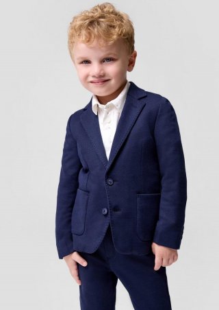 s.Oliver Festliches Sakko mit aufgesetzten Taschen - navy