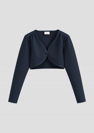 s.Oliver Bolero mit Blumenknopf - navy
