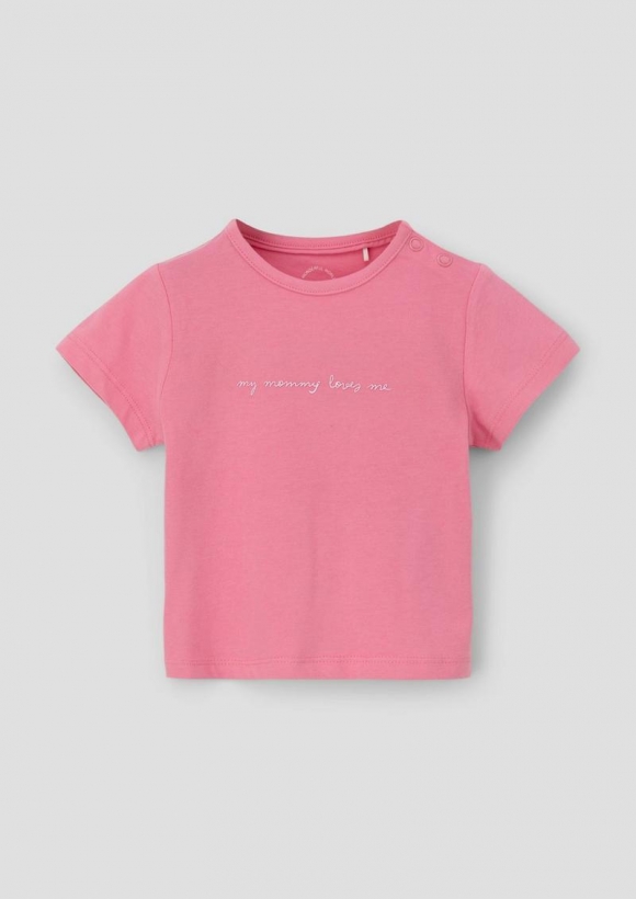 s.Oliver T-Shirt mit Schrift-Print - pink