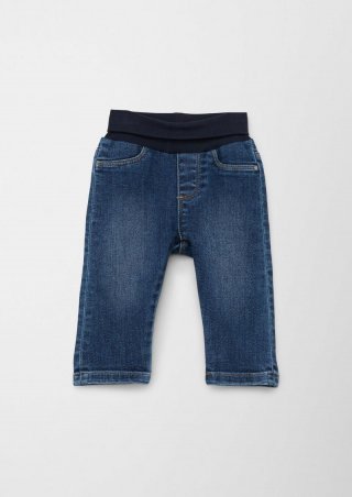 s.Oliver Jeans mit weichem Rippbund - dunkelblau