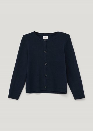 s.Oliver Strickjacke aus Viskosemix - navy