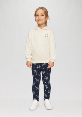 s.Oliver Wärmende Leggings mit All-over-Print - navy