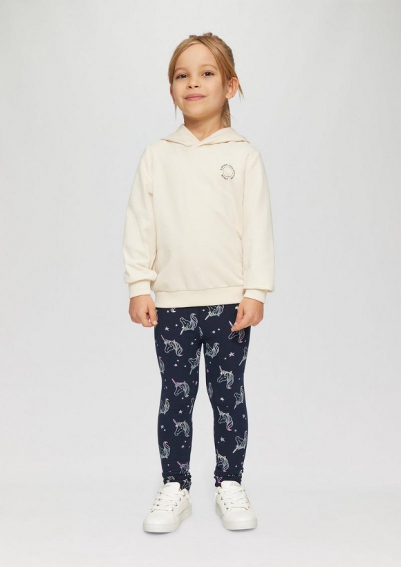 s.Oliver Wärmende Leggings mit All-over-Print - navy