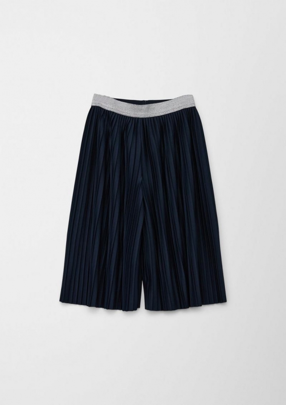 s.Oliver Culotte mit Plisseefalten - navy