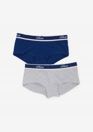 s.Oliver 2er-Pack Jersey-Pantys - blau