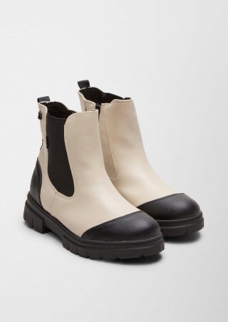 s.Oliver Stiefeletten mit Teddyfutter - beige