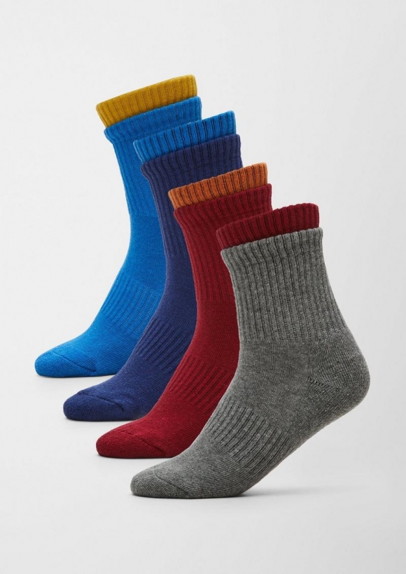 s.Oliver Socken im 4er-Pack - royalblau