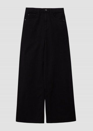 s.Oliver Wide Leg / Regular Fit / High Rise - schwarz