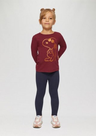 s.Oliver Leggings mit Glitzerbund - navy