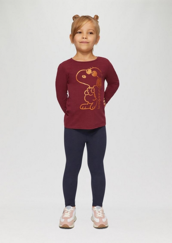 s.Oliver Leggings mit Glitzerbund - navy