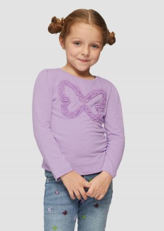 s.Oliver Langarmshirt mit Artwork - lavendel
