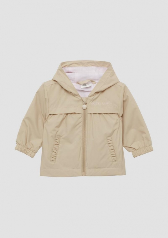 s.Oliver Jacke mit Kapuze und Baumwollfutter - sandfarben