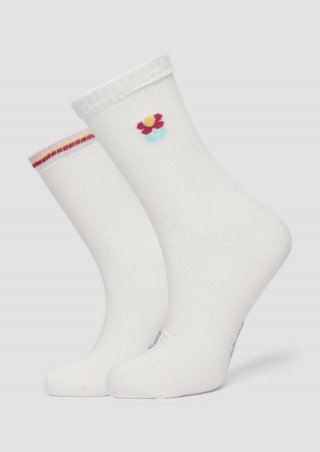 s.Oliver Socken im 2er-Pack - weiß
