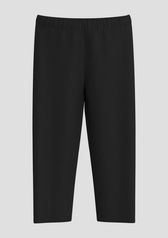 s.Oliver Capri-Leggings aus Baumwollstretch - schwarz