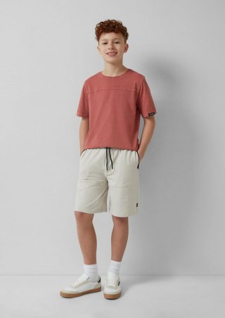 s.Oliver Bermuda aus leichtem Sweat im Loose Fit - wollweiß