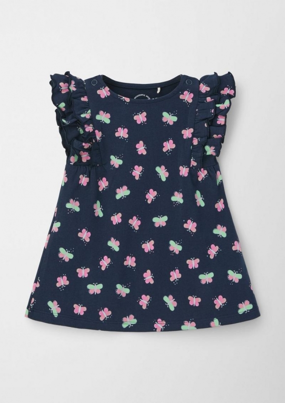 s.Oliver Kleid aus Baumwollstretch - navy