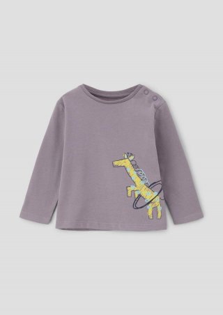 s.Oliver Longsleeve mit Artwork - grau