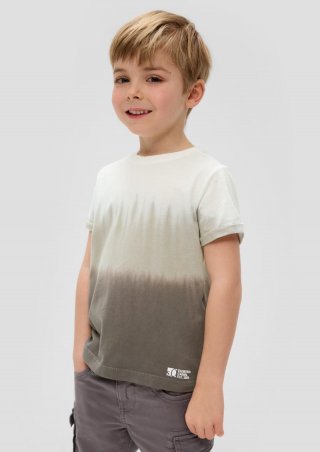 s.Oliver T-Shirt mit Dip Dye - braun