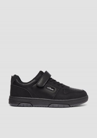 s.Oliver Sneaker mit Klett-Detail - schwarz