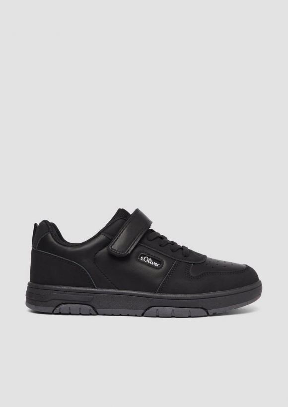 s.Oliver Sneaker mit Klett-Detail - schwarz