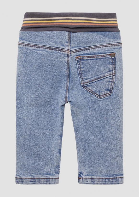 s.Oliver Jeans mit geringeltem Umschlagbund - blau