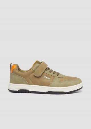 s.Oliver Sneaker mit Klett-Detail - olivgrün