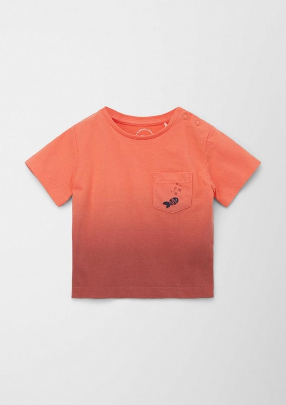 s.Oliver T-Shirt mit Farbverlauf - papaya