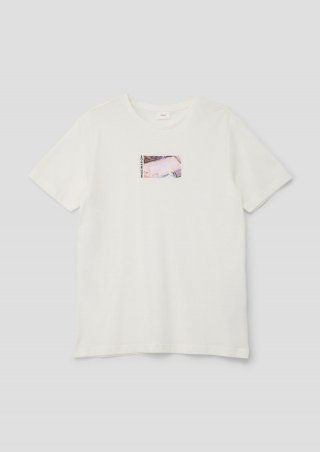 s.Oliver T-Shirt aus weicher Baumwolle - ecru