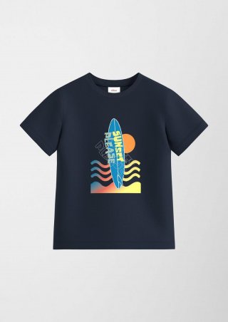 s.Oliver T-Shirt aus Baumwolle - navy