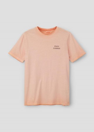 s.Oliver T-Shirt mit Garment Dye - mango