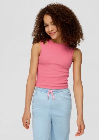 s.Oliver Tank Top mit Schulter-Cut-out - rosa