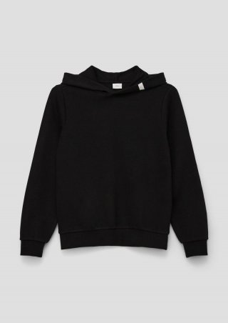 s.Oliver Sweatshirt mit Kapuze - schwarz