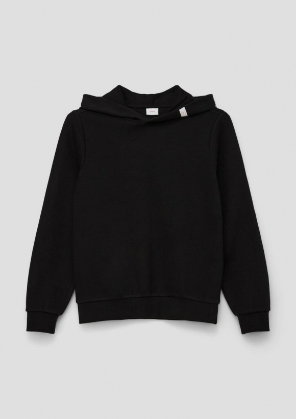 s.Oliver Sweatshirt mit Kapuze - schwarz