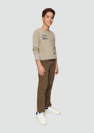 s.Oliver Hose Pete / Regular Fit / Mid Rise / Straight Leg - mokka