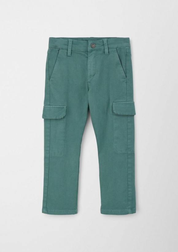 s.Oliver Pelle: Hose mit aufgesetzten Taschen - minze