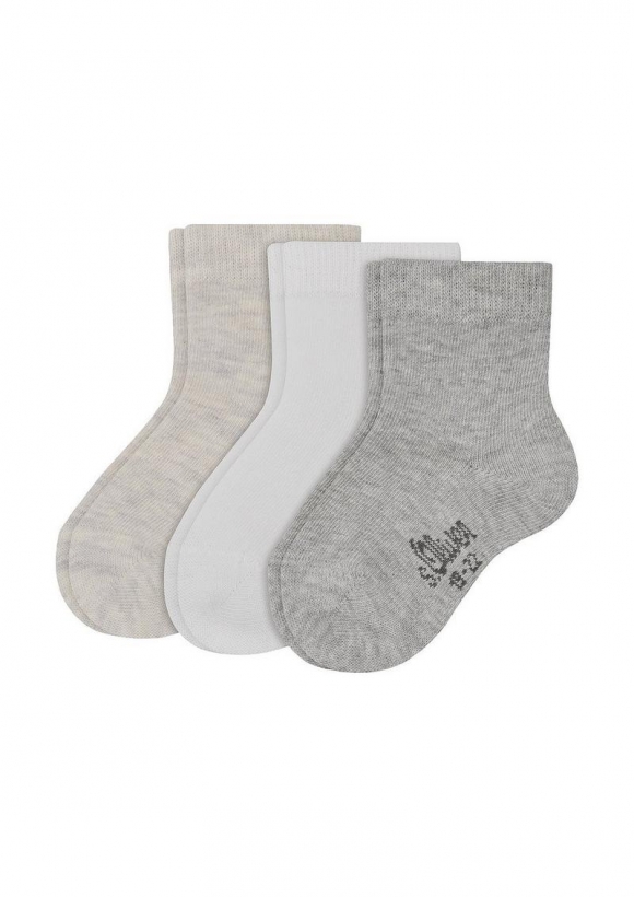 s.Oliver 3er-Pack Socken - hellgrau