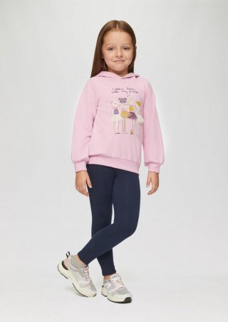s.Oliver Leggings mit Glitzerbund - navy