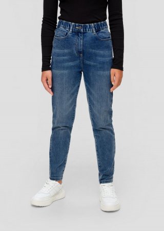 s.Oliver Ankle-Jeans Mom / Relaxed Fit / High Rise / Tapered Leg - blau