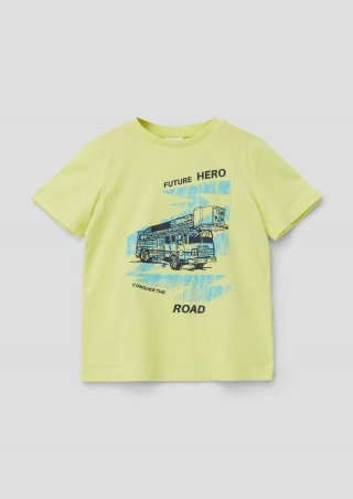 s.Oliver Printshirt im Loose Fit - limettengrün